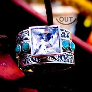 Rockin Out Silver Jewelry size 6, $225